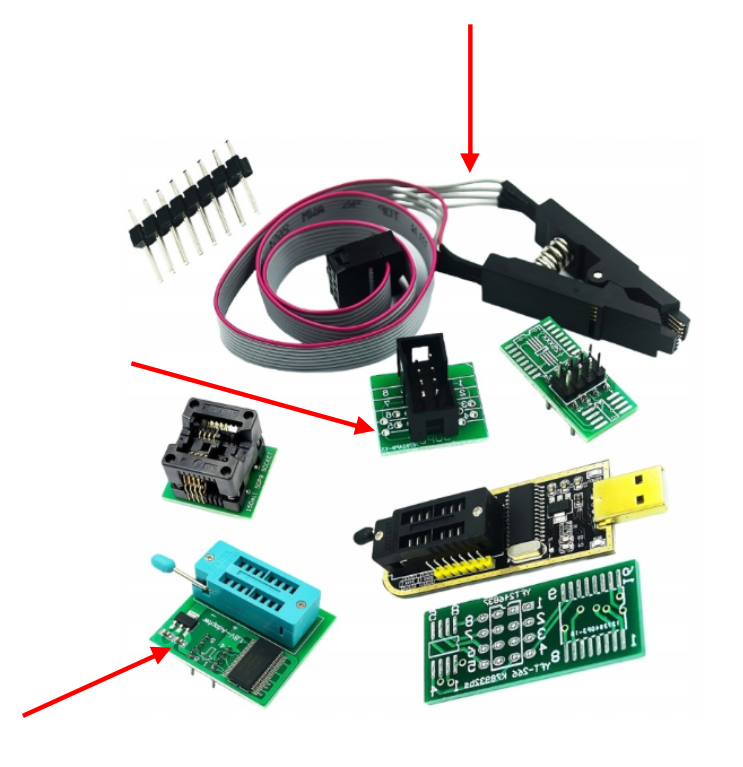 Primary functional components selected from the CH341A hardware suite