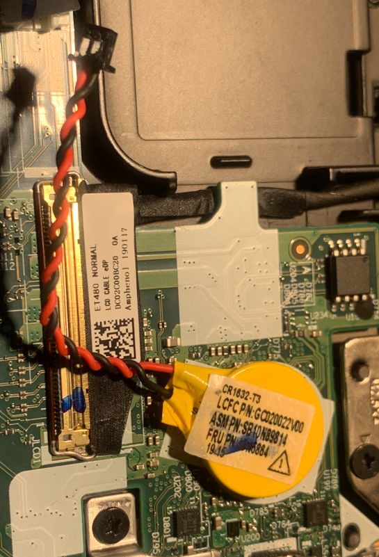 CMOS Battery unplugged